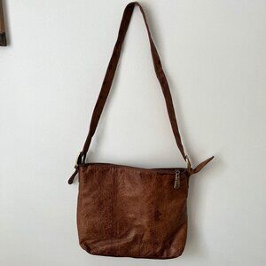 Vintage Brown Great American Leatherworks Leather hobo boho shoulder bag Handbag